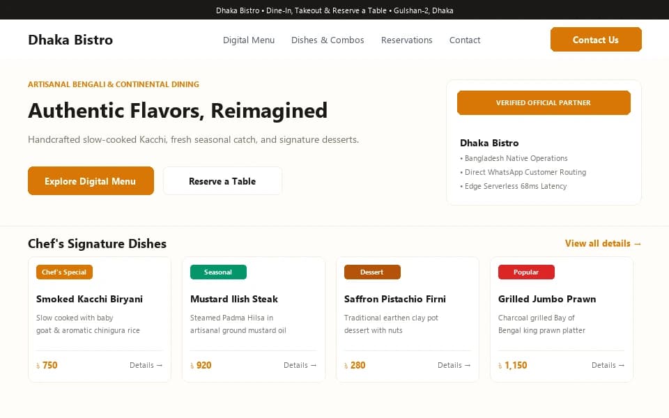 Dhaka Bistro preview