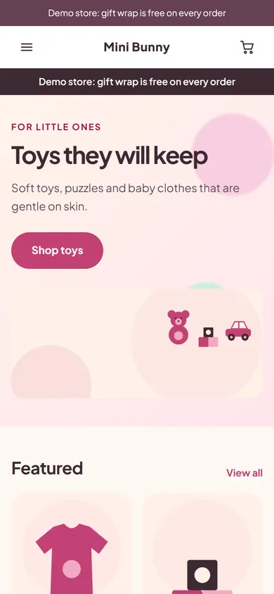 Mini Bunny mobile preview